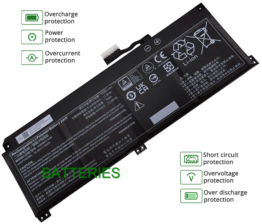 Images for CLEVO X560BAT-4-80 battery